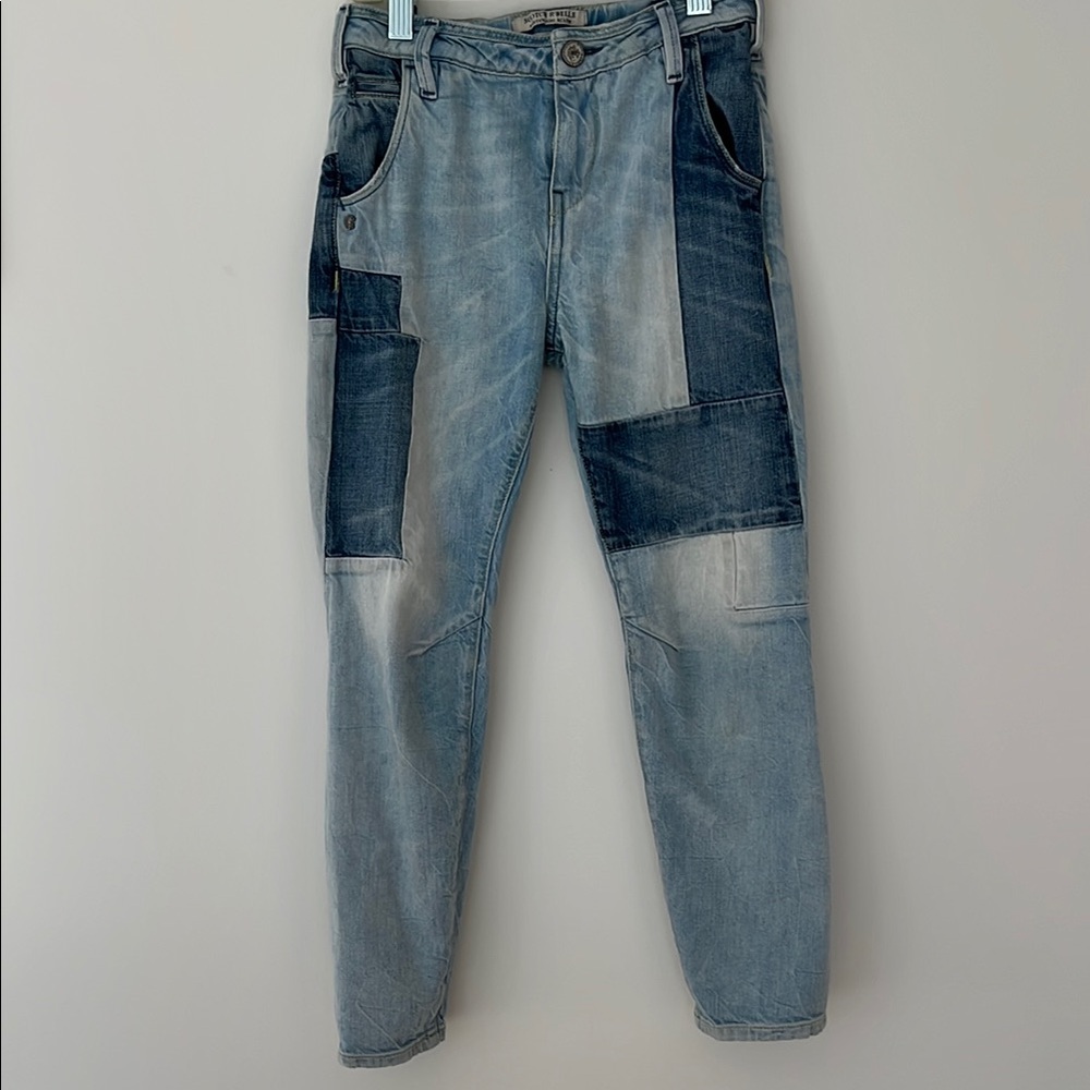 Patchwork Denim Jeans - Size 8